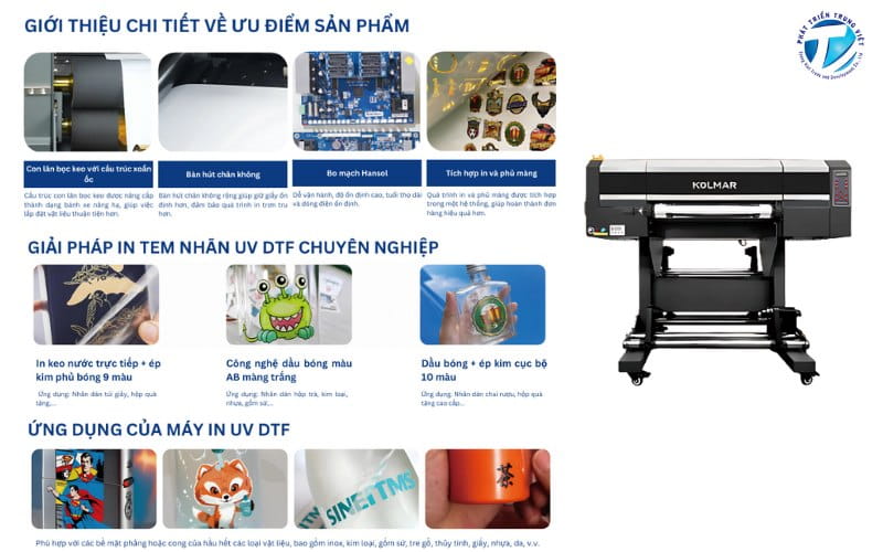 Máy in UV DTF Kolmar mã KM6003
